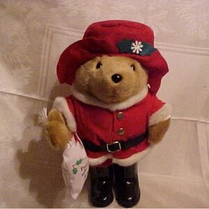 Vintage 1994 Paddington Bear Christmas Plush - Limited Edition